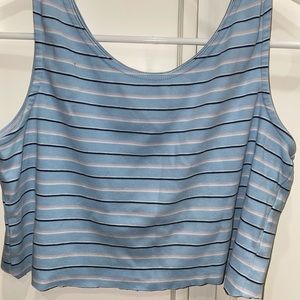 cropped tank top, vintage with stripes